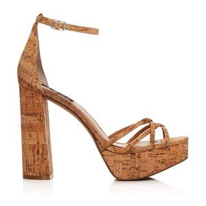 Aqua Womens Milo Cork Platform Sandal